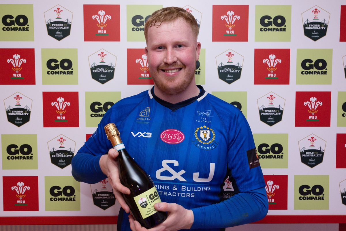 Player of the Match Adam Healy of New Dock Stars
