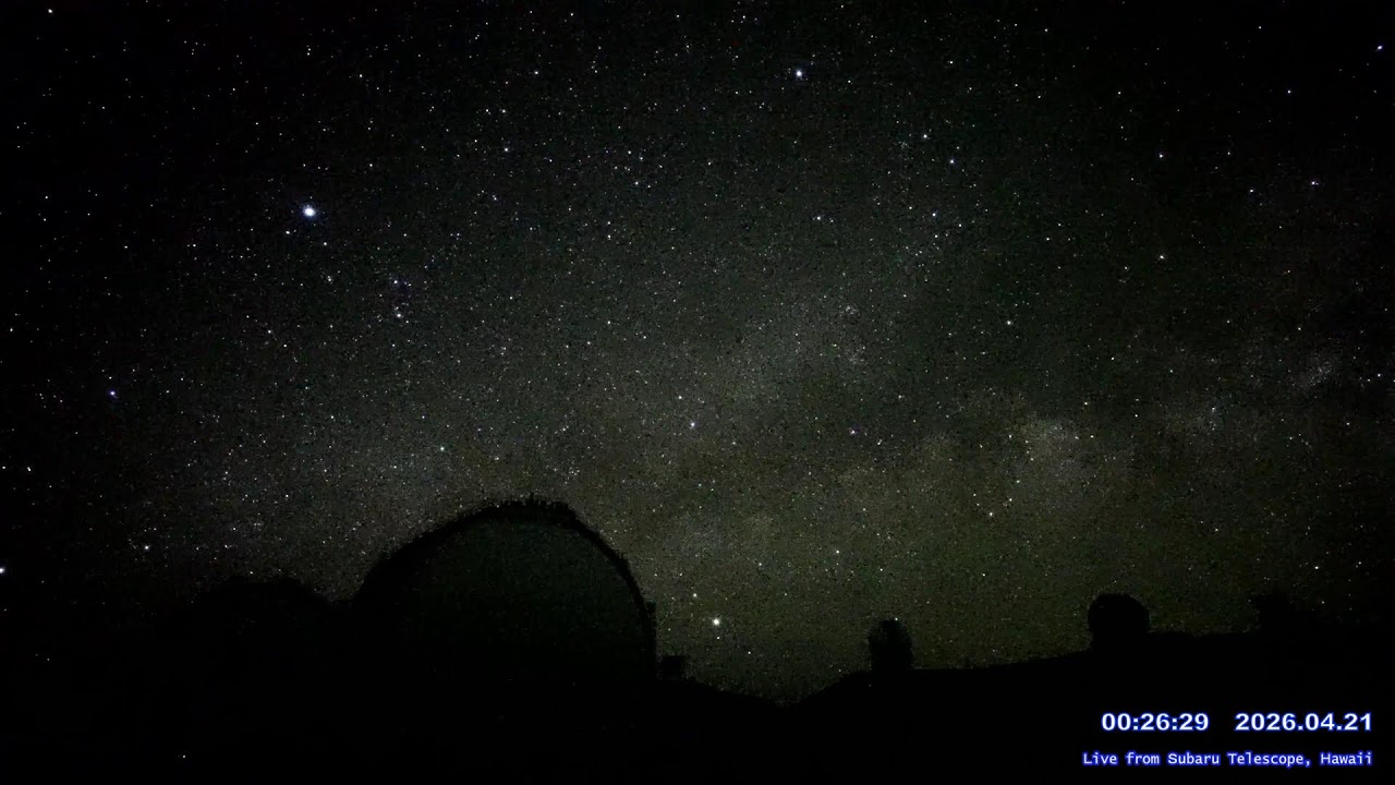 Meteor shower & MaunaKea East view LIVE from Subaru telescope NAOJ, Hawaii - YouTube