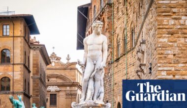 Tourist charged with damaging historic Florentine fountain in pre-wedding prank | Italy