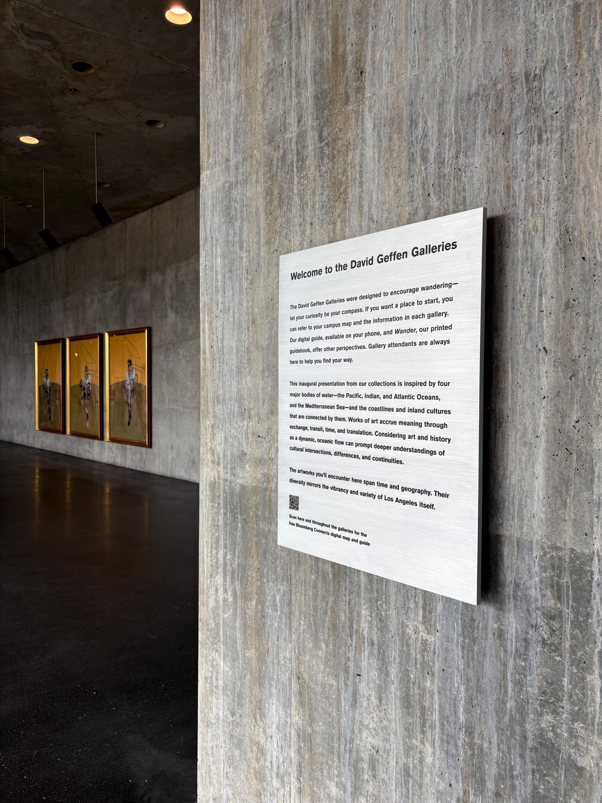 Text on a museum wall.