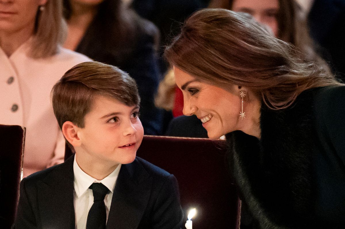 Prince Louis with mum Princess Kate 