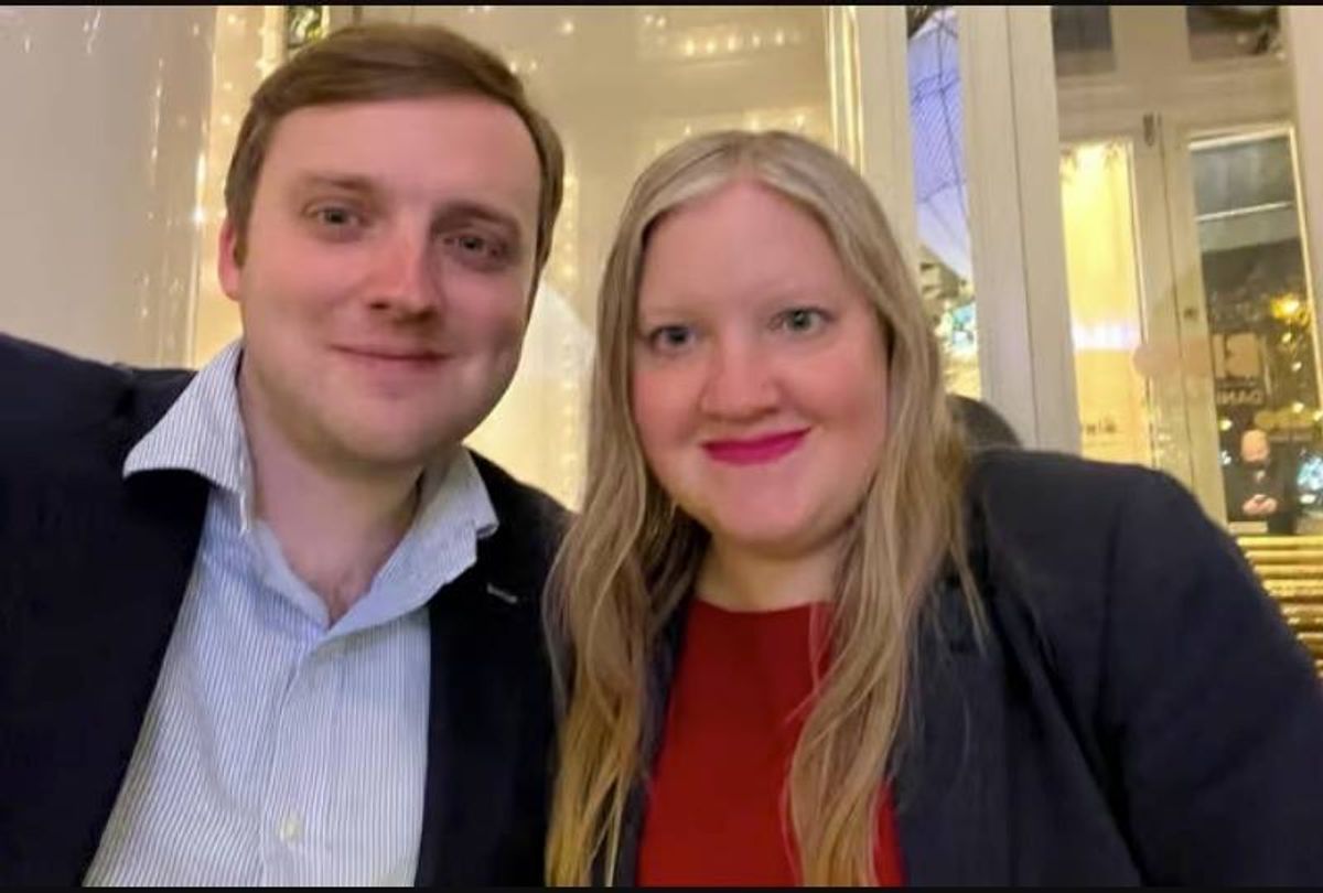 Joshua Haines with his sister Jessica Parker.