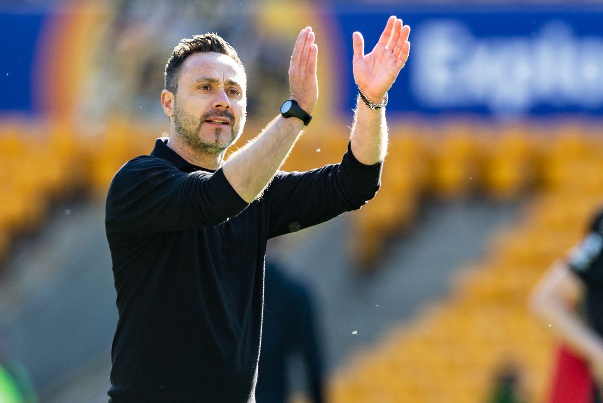 Roberto De Zerbi after a Tottenham Hotspur game