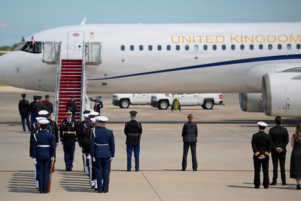 King Charles III and Queen Camilla arrive at Joint Base Andrews for state visit