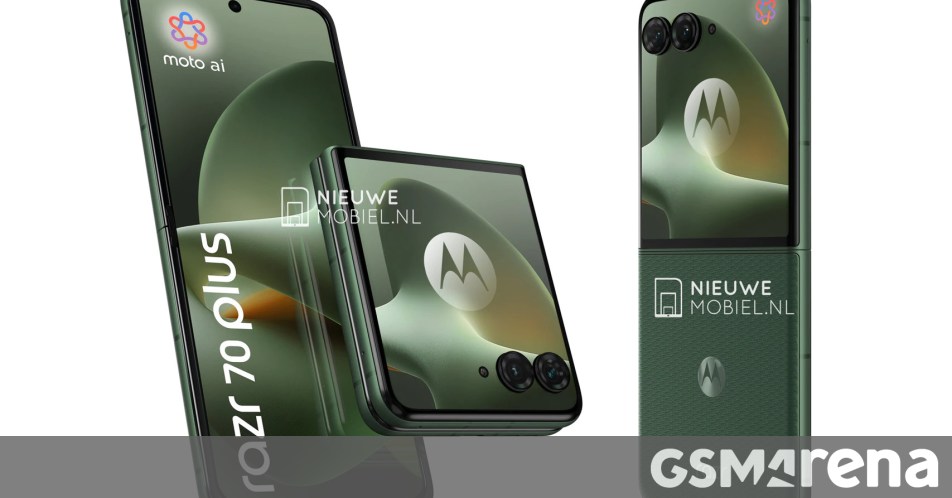 Motorola Razr 70 Plus now leaks in official-looking renders