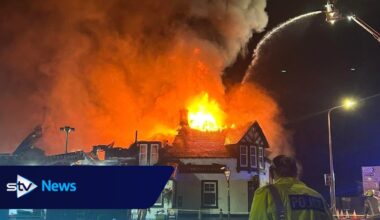 Huge fire rips through newly-refurbished Fife hotel