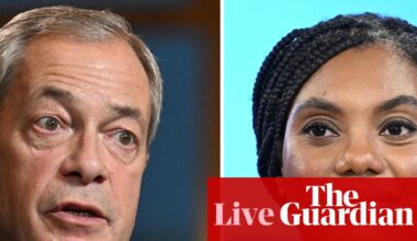 Farage’s £5m donation shows he is not ‘down to earth’, says Badenoch – UK politics live | Politics