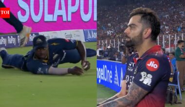 IPL 2026: Virat Kohli left fuming as Jason Holder catch controversy rocks RCB camp - Watch | Cricket News
