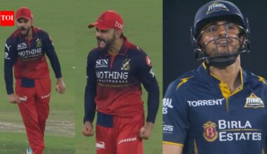 IPL 2026: Virat Kohli’s aggressive send-off to Shubman Gill goes viral - Watch | Cricket News