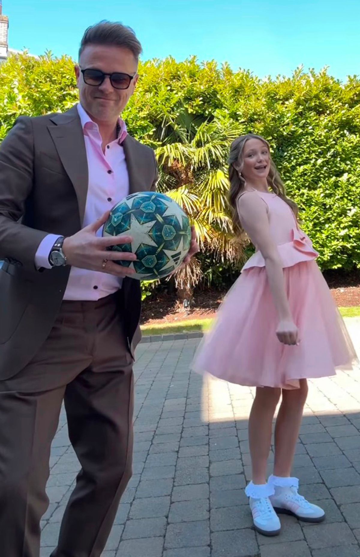 They included a clip of them in their formal attire