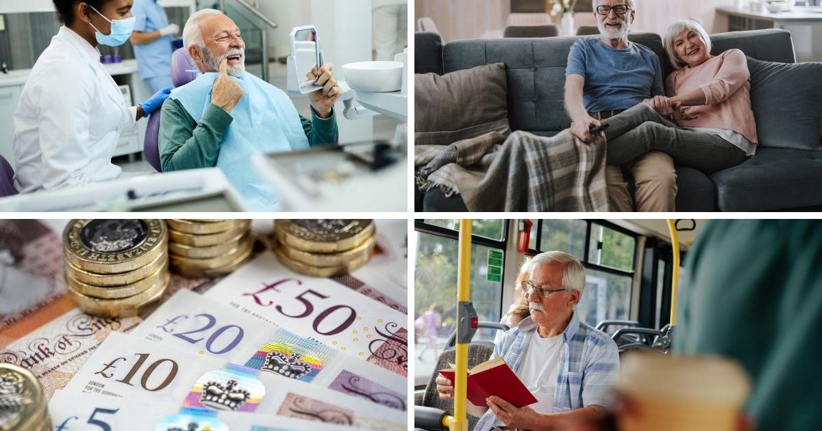 Every free benefit available to pensioners and over 60s