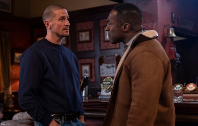 Carl Webster and Ronnie Morgan in Coronation Street