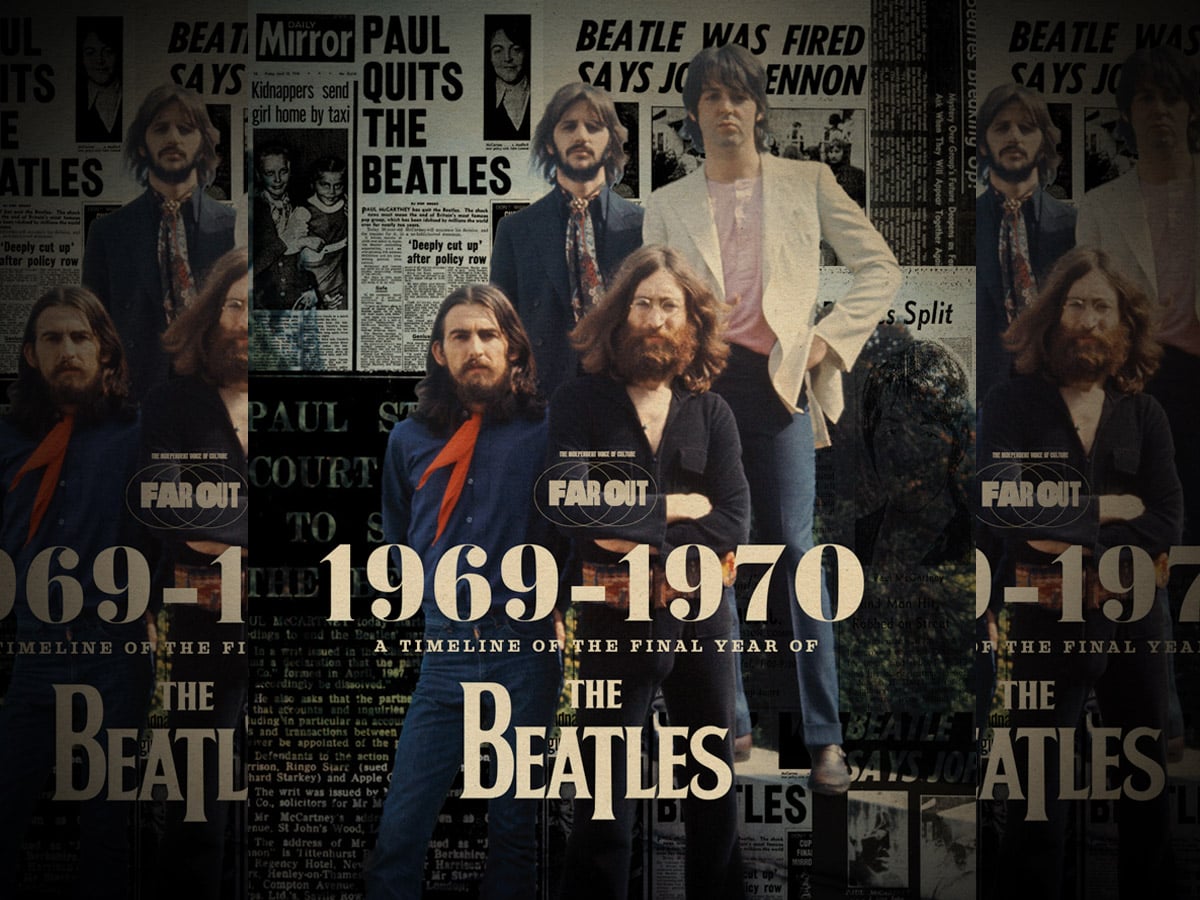 A timeline of the final year of The Beatles from 1969 to 1970