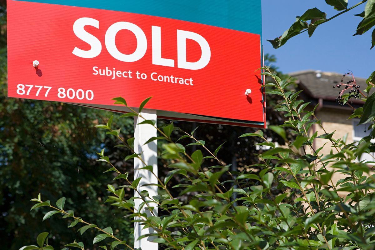 'Sold' sign