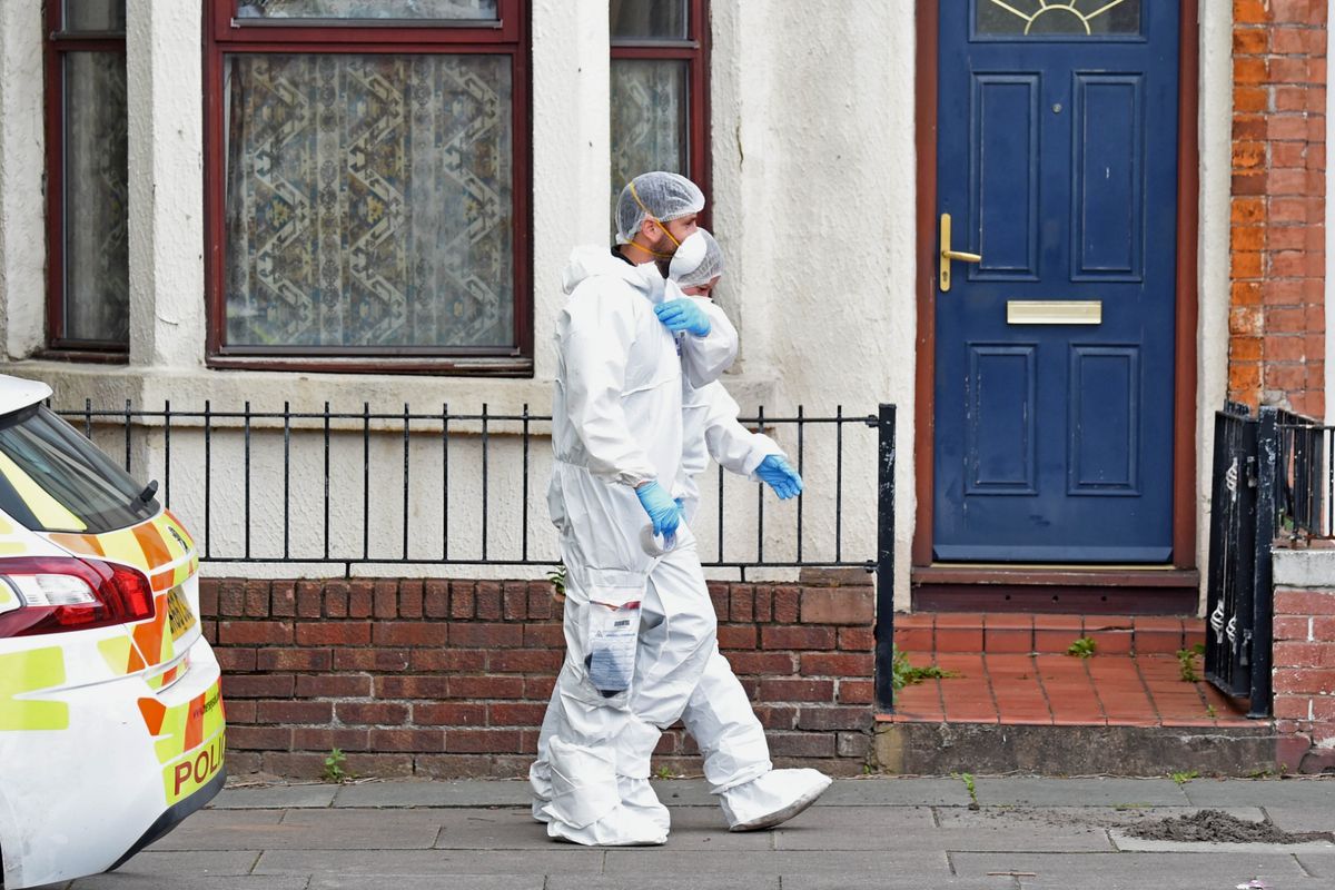 Forensic investigations take place