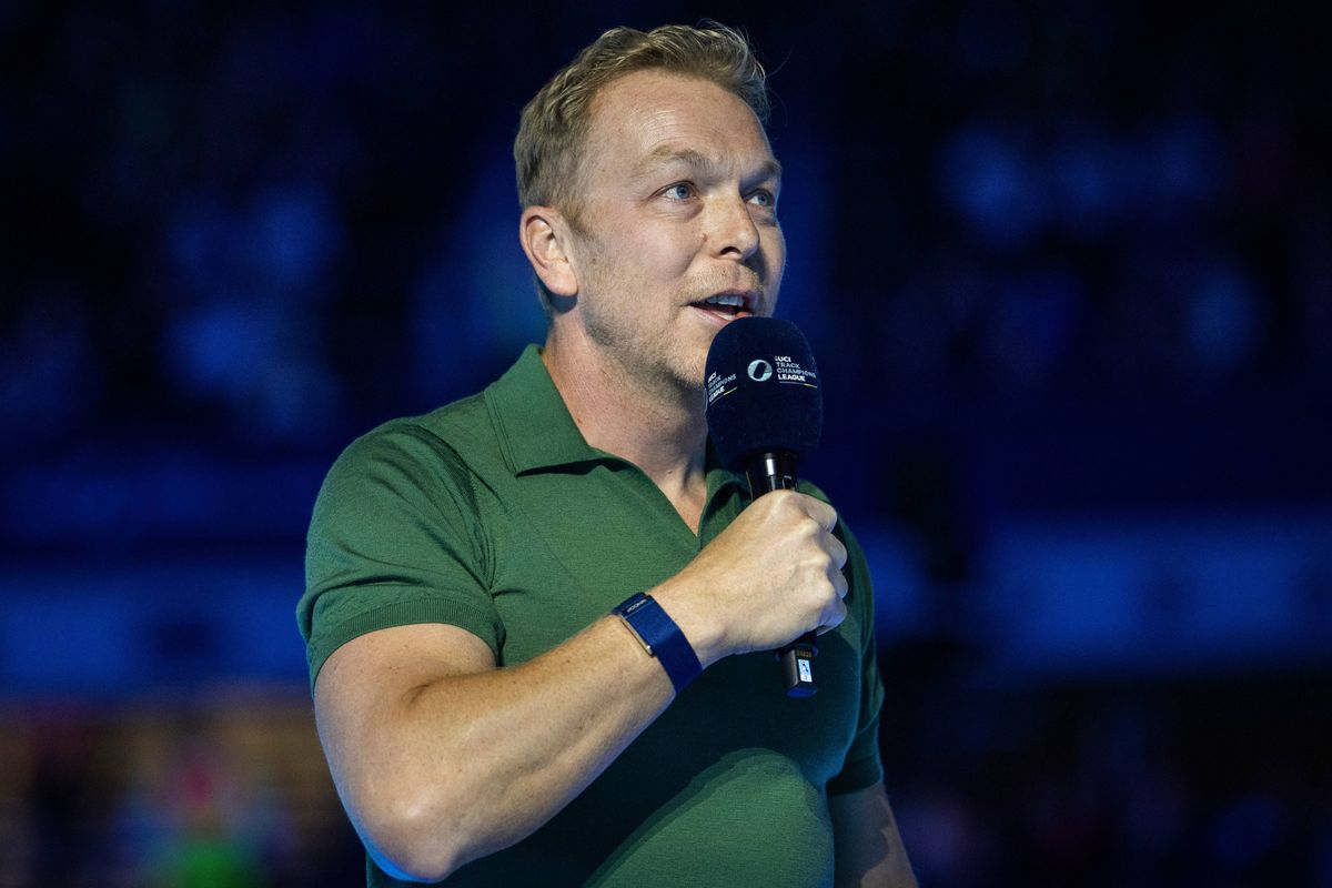 Former track cyclist, Sir Chris Hoy of Great Britain during the UCI Track Champions League Round 5 at Lee Valley Velopark Velodrome