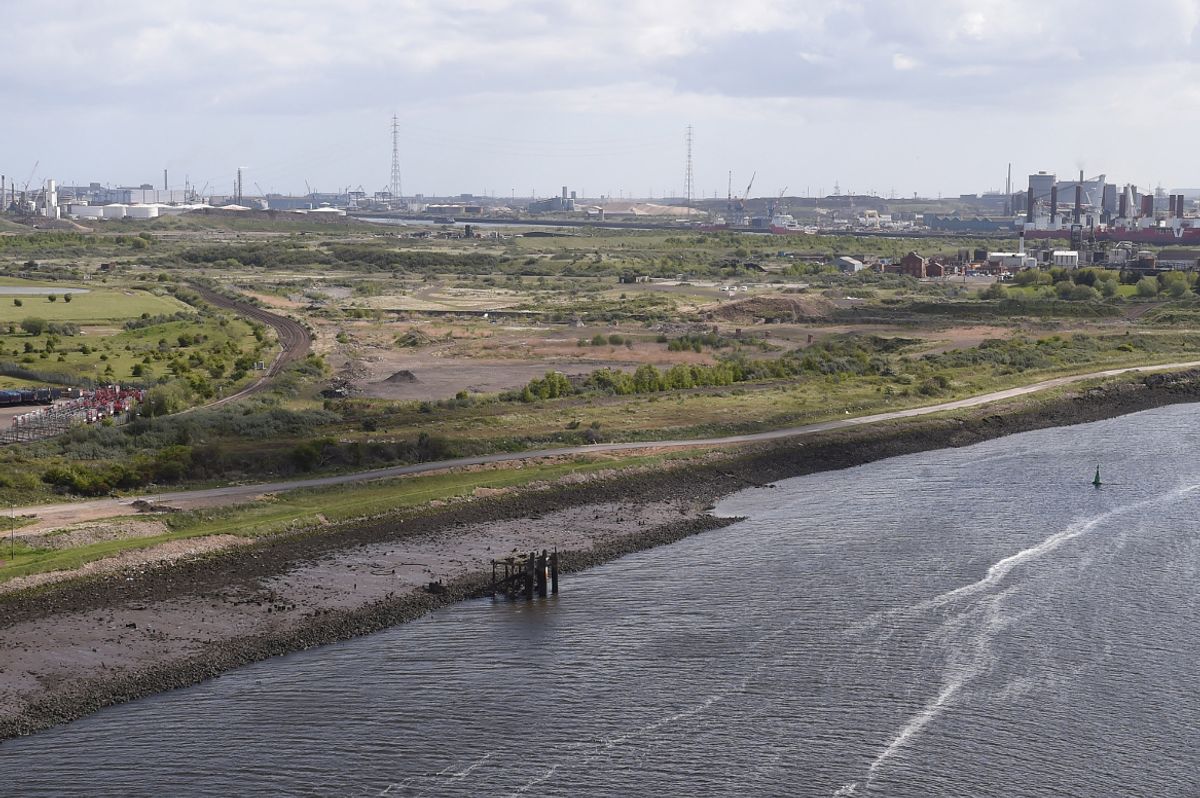A view of Seal Sands from the Transporter Bridge