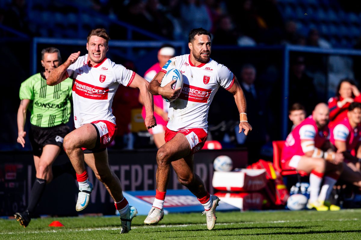 Peta Hiku in action during Hull KR's Challenge Cup win over Huddersfield Giants.