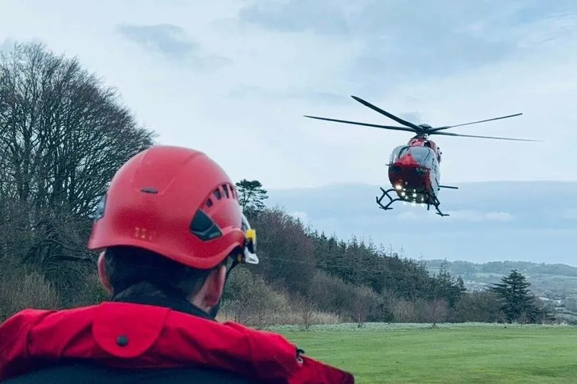 The casualty had suffered a severe ankle break
