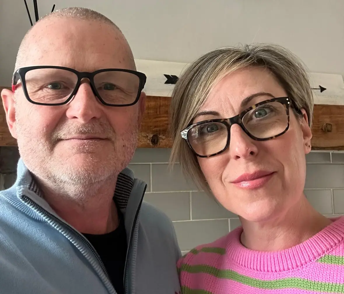 Lynsey Hume and her husband Max.