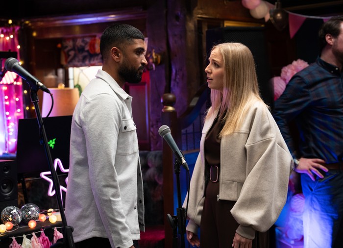 20_04_emm_kammy Kammy and Belle stare into one another's eyes in Emmerdale