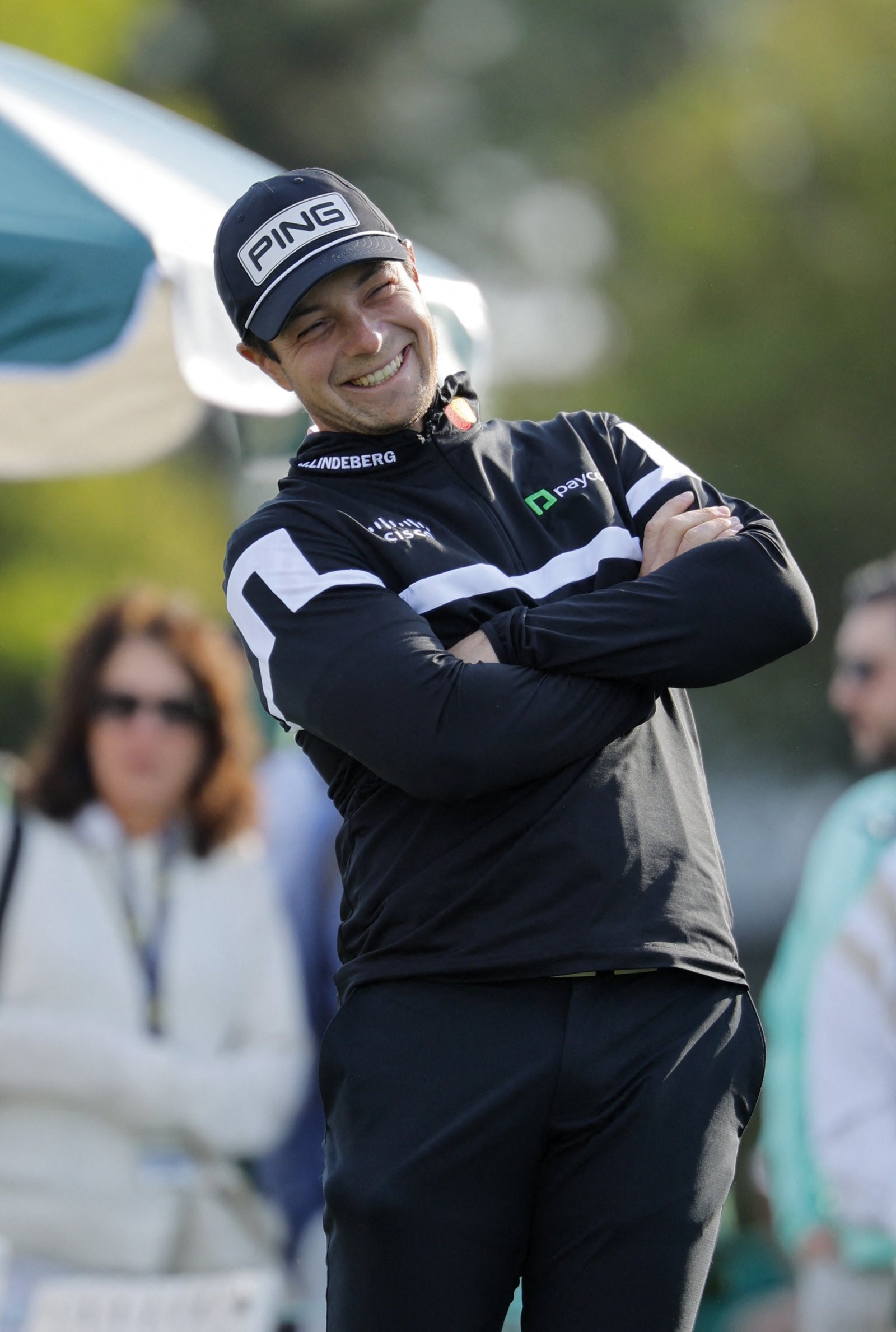 Hovland is all smiles at The Masters