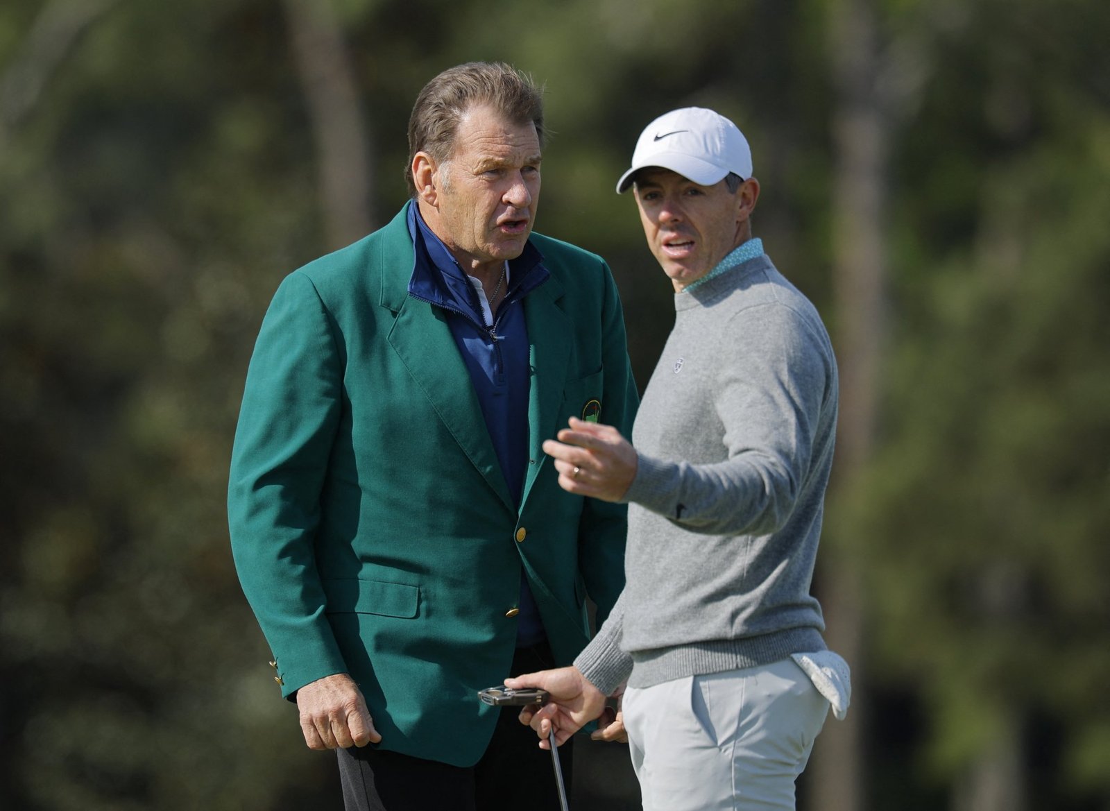Sir Nick Faldo and Rory McIlroy