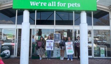 Protesters call for end to animal sales at Pets at Home