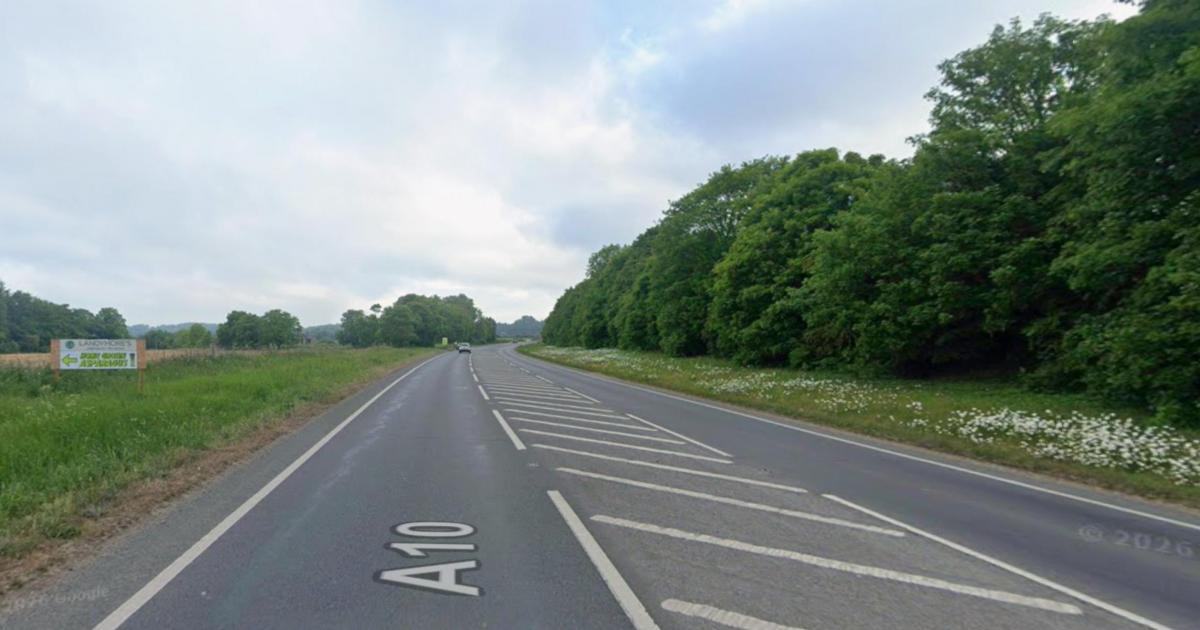 Crash blocks A10 at Stow Bardolph near Downham Market