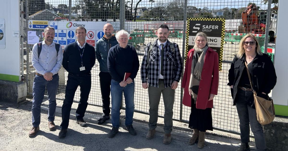 New stormwater tank being built at Gyllyngvase Beach Falmouth