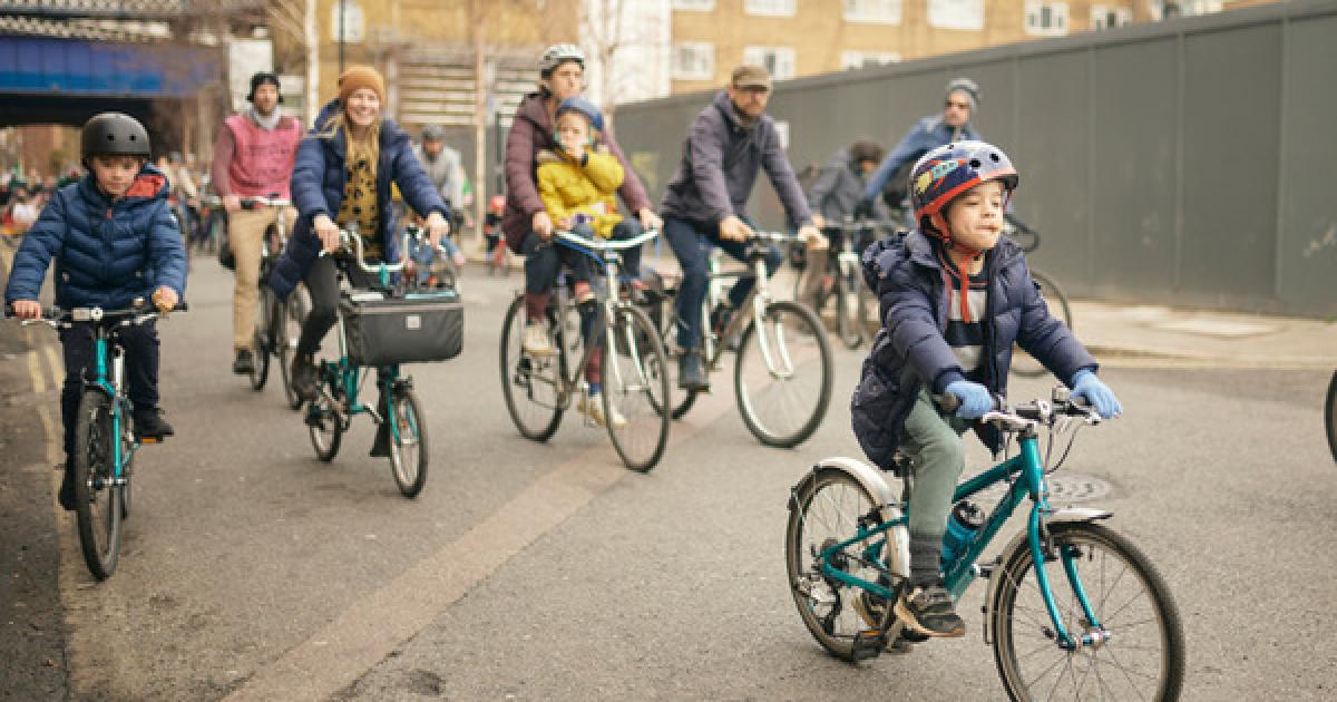 Safer Islington streets help families cycle with confidence.