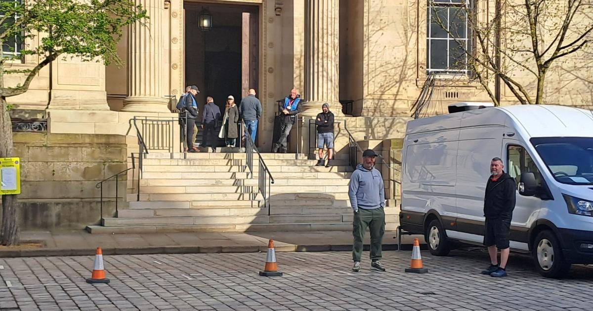 Coronation Street crew back in Bolton's Le Mans Crescent