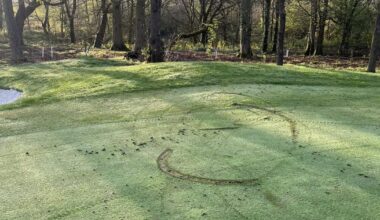 Leigh Golf Club in Culcheth reports bike damage to course