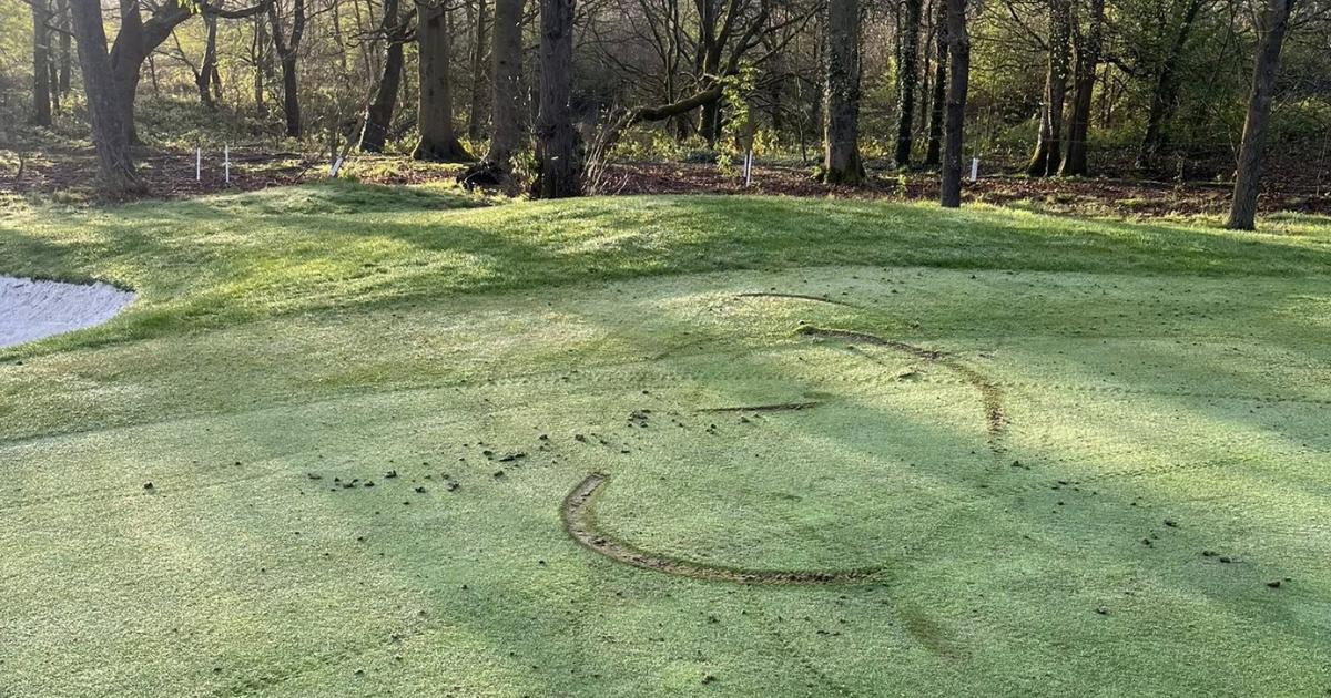Leigh Golf Club in Culcheth reports bike damage to course