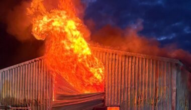 Basildon and Billericay firefighters at Waltham Abbey blaze