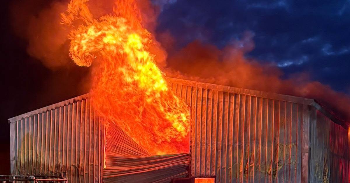 Basildon and Billericay firefighters at Waltham Abbey blaze