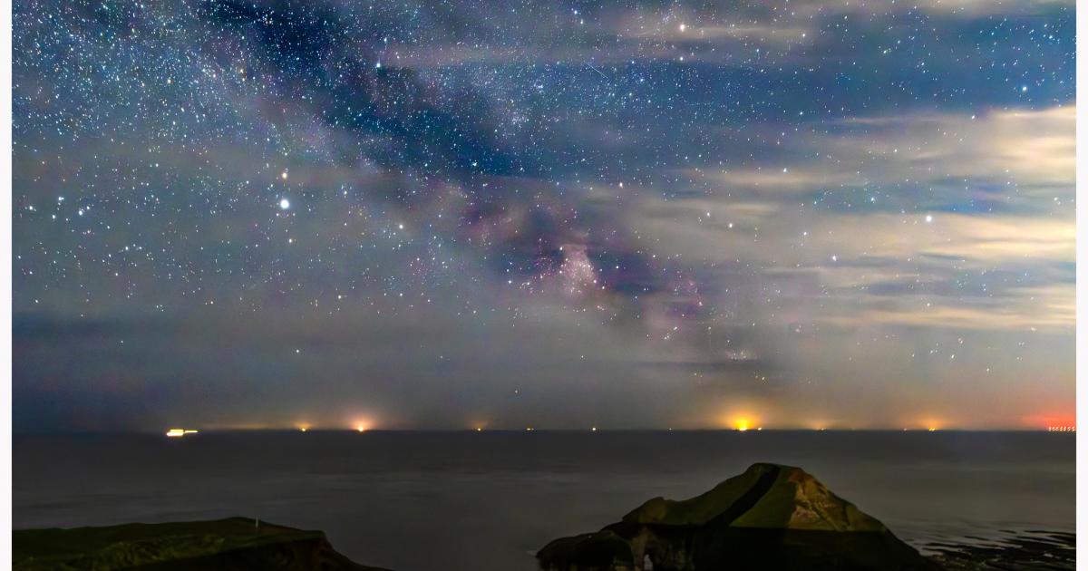 Bradford Photographer's Milky Way shot at Flamborough Head