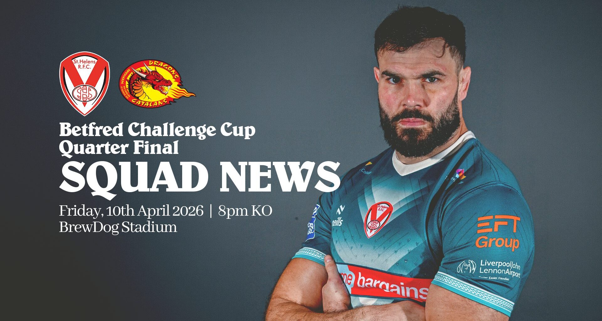 Challenge Cup Quarter Final squad confirmed