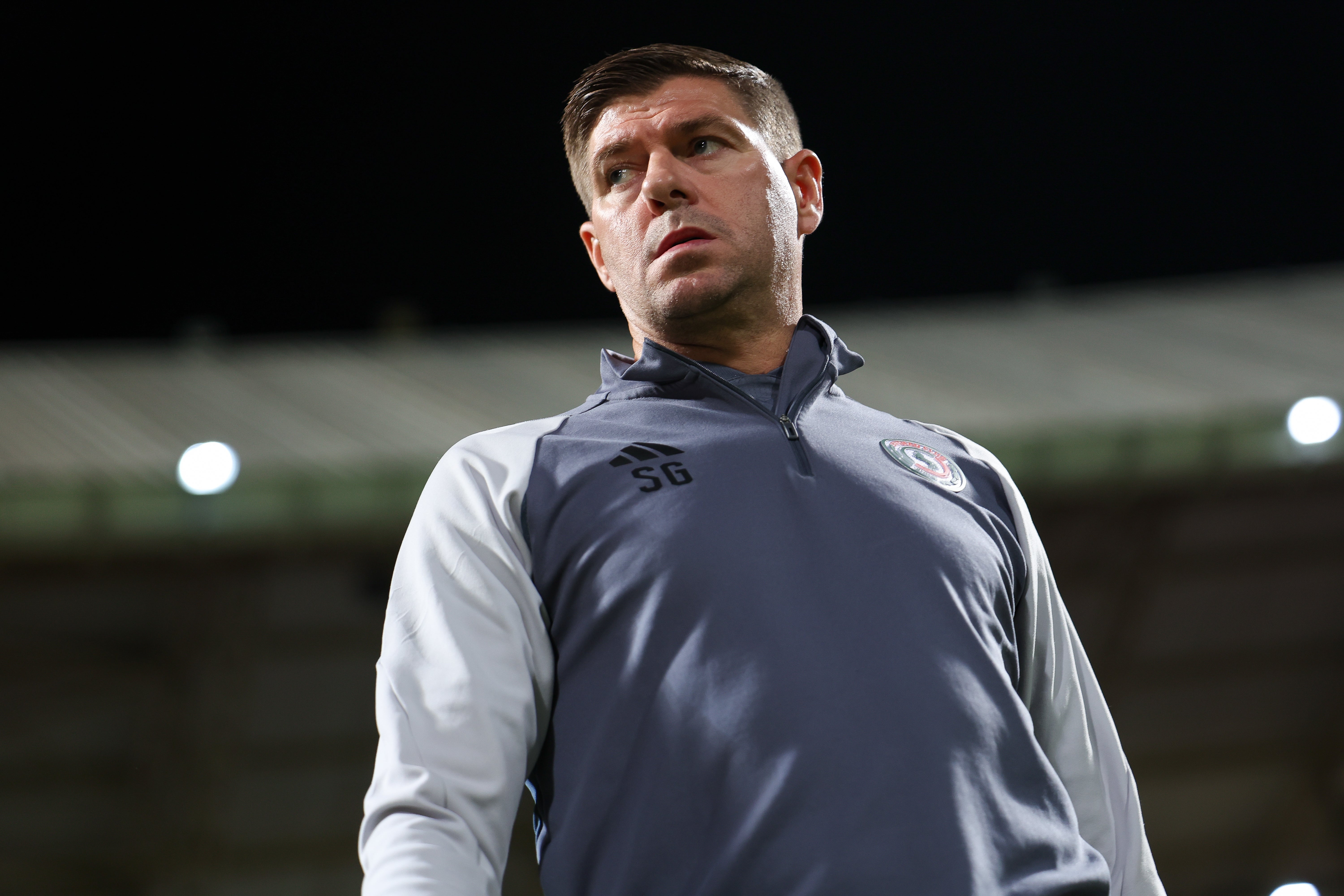 Steven Gerrard has been out of work since leaving Al-Ettifaq in 2025
