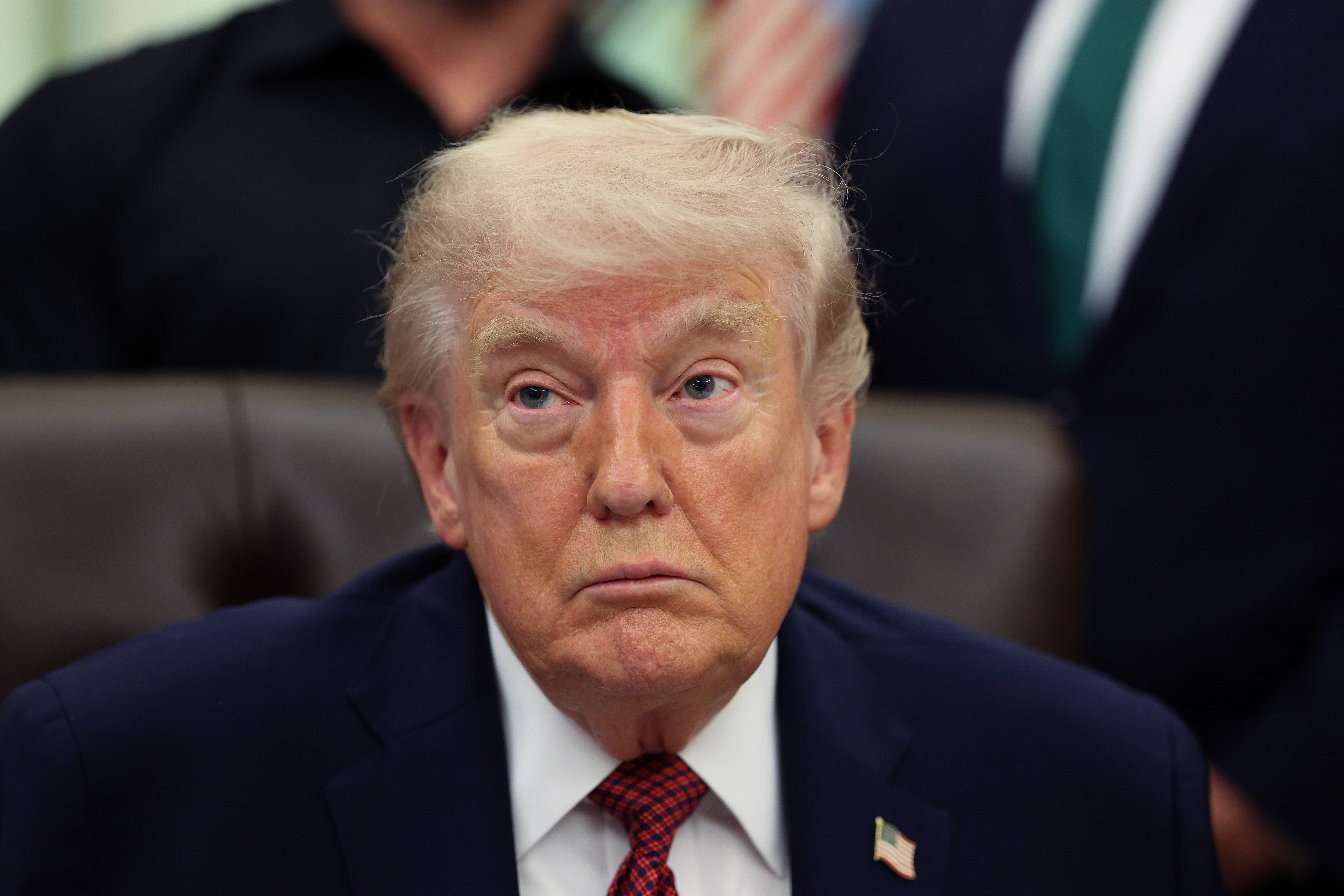 The president made threats Sunday morning to target civil infrastructure after it was reported that Iranian forces were refusing to allow ships to pass through the Strait of Hormuz this weekend