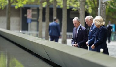 King Charles US visit live: NYC mayor chats with royal at 9/11 memorial after saying he’d urge return of crown jewel
