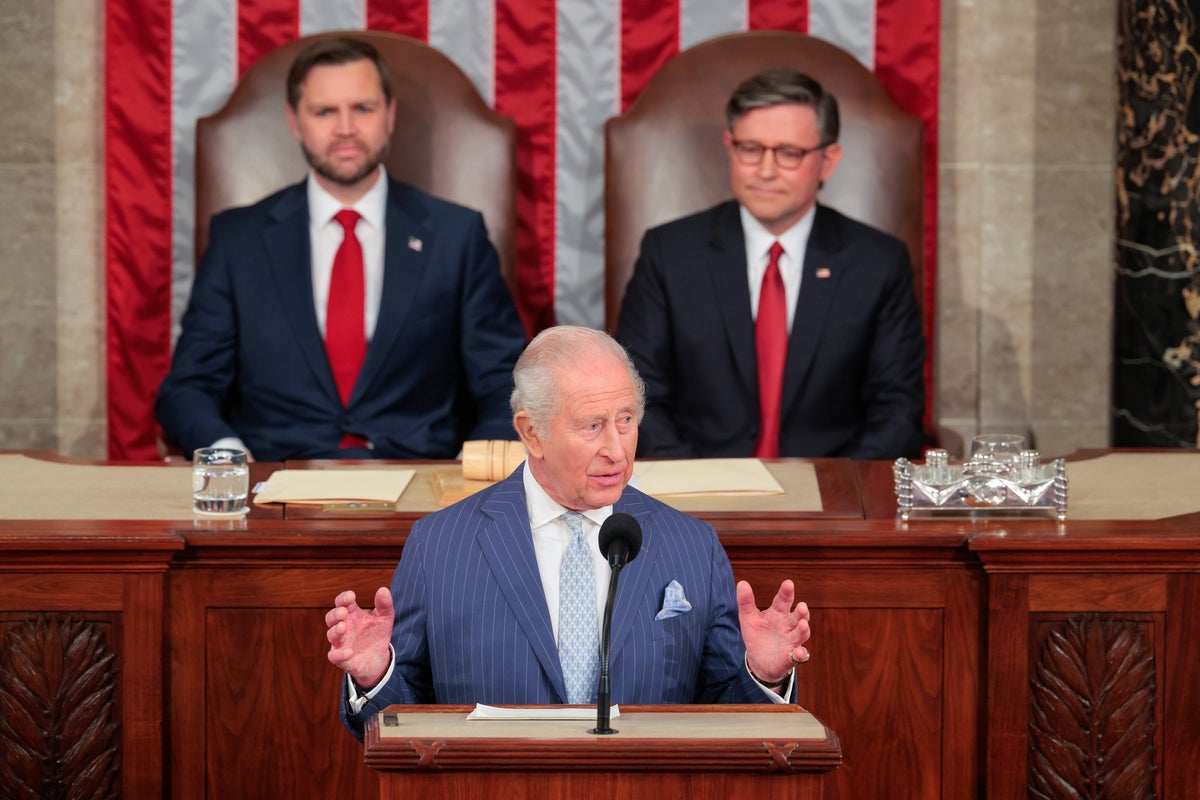 King Charles US visit live: Monarch defends NATO and Royal Navy from Trump rebukes in address to US Congress