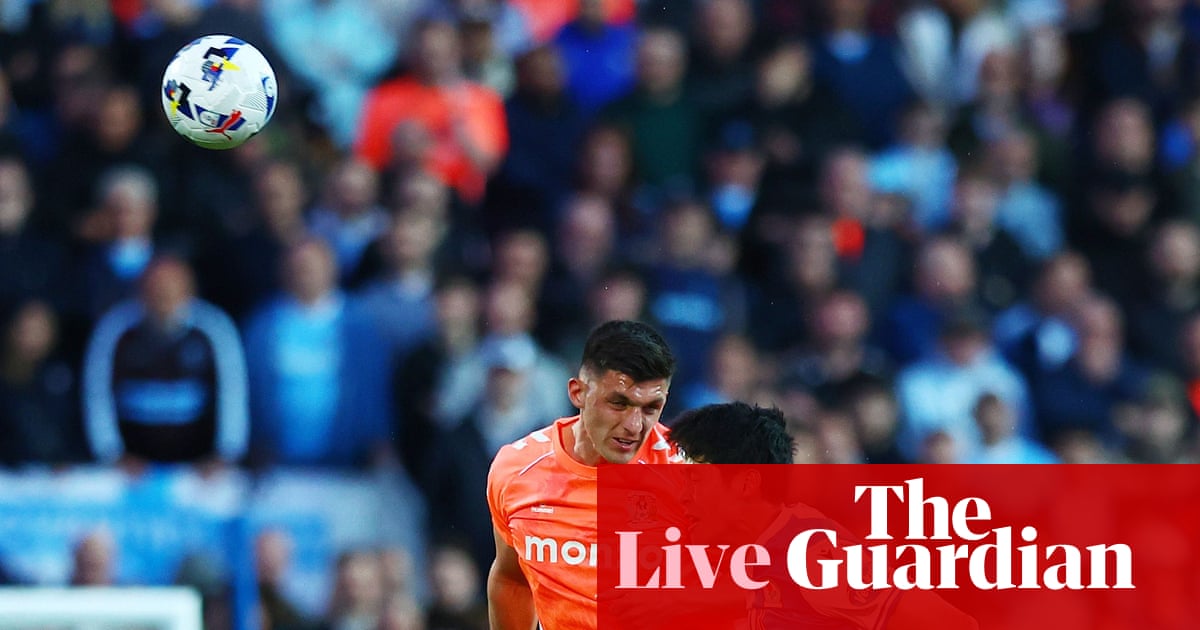 Coventry City chase promotion to Premier League against Blackburn Rovers – live | Championship