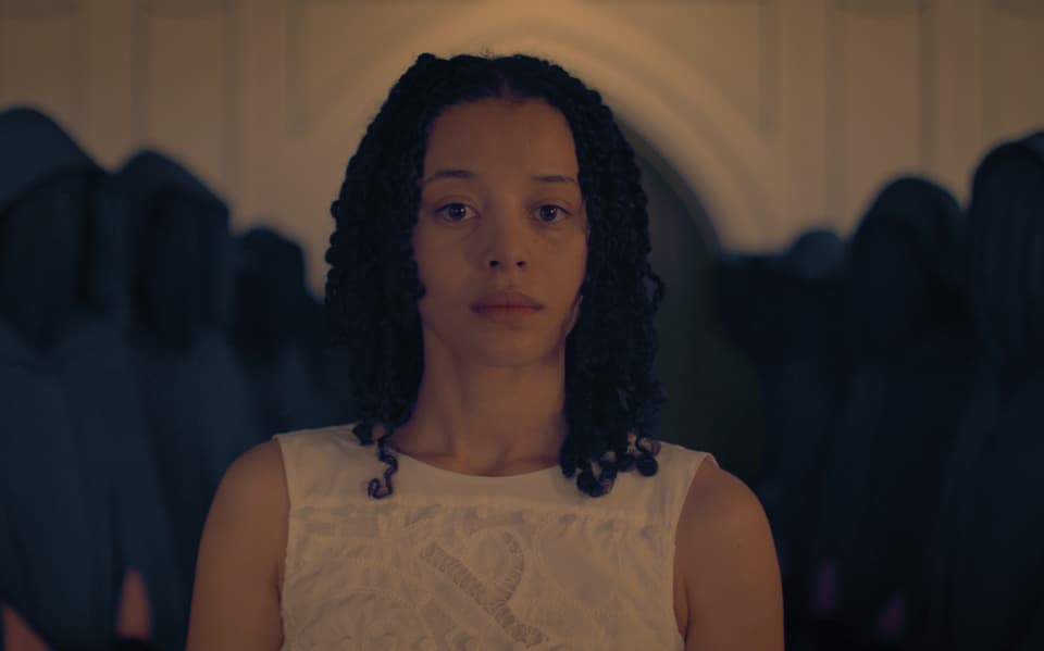 Chase Infiniti stars as Agnes in The Testaments (Disney/PA)
