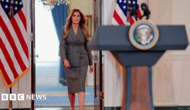 An image of an email exchange between " Melania" and Ghislaine Maxwell