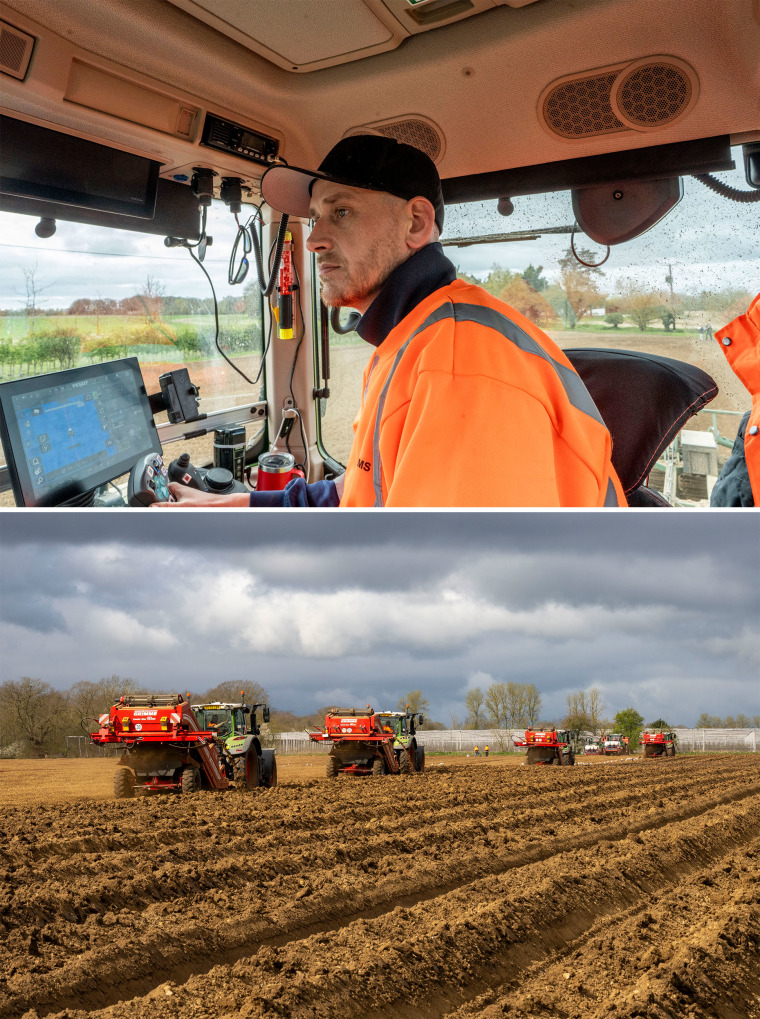 Michael Bloomfield, a 37-year-old tractor driver for Rix Farms.