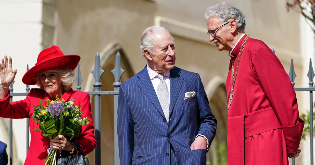 Andrew and his family absent as British royals attend Easter service
