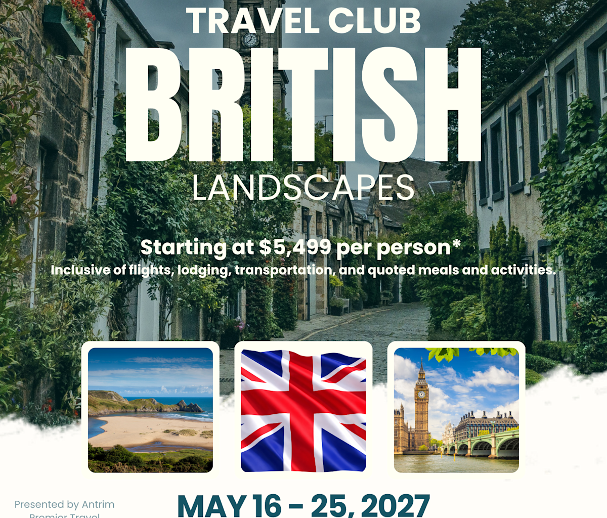 Local travel club plans 2027 United Kingdom trip with info night