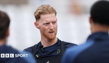 Ben Stokes during Durham training