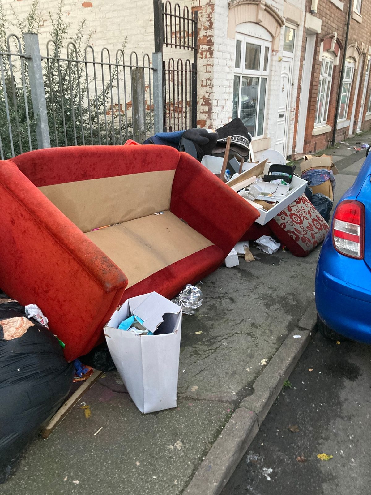 Fly-tipping remains an issue on Tarry Road in Alum Rock